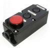 ПКЕ 222-2 пост кнопочный,в корпусе,черная кн,красный гриб
